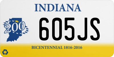 IN license plate 605JS