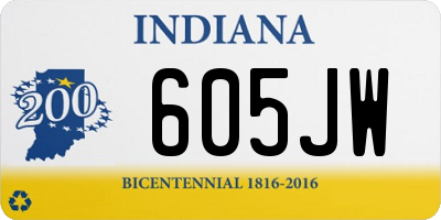 IN license plate 605JW