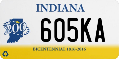 IN license plate 605KA