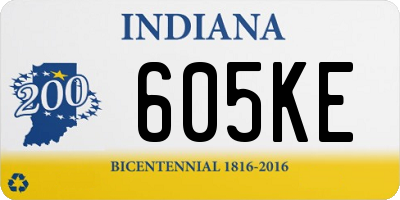 IN license plate 605KE