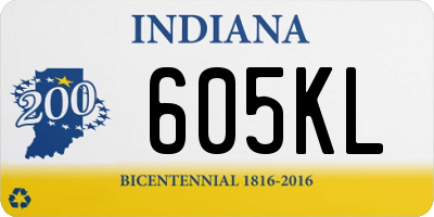 IN license plate 605KL