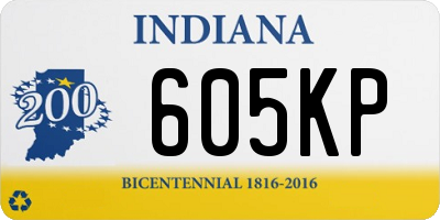 IN license plate 605KP