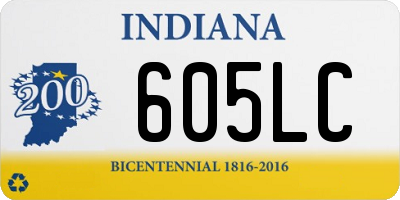 IN license plate 605LC