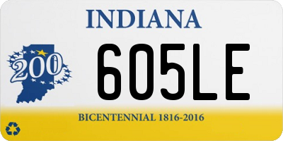 IN license plate 605LE