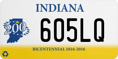 IN license plate 605LQ