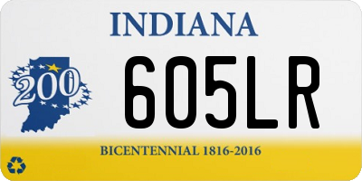 IN license plate 605LR