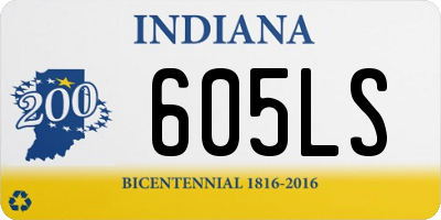 IN license plate 605LS