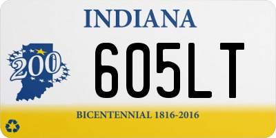 IN license plate 605LT