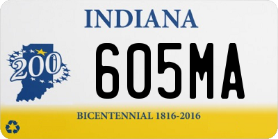 IN license plate 605MA