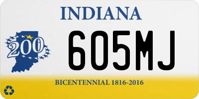 IN license plate 605MJ