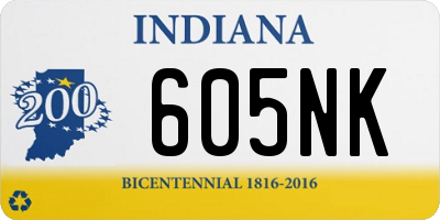 IN license plate 605NK