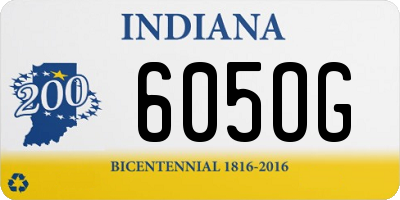 IN license plate 605OG