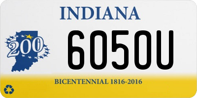 IN license plate 605OU