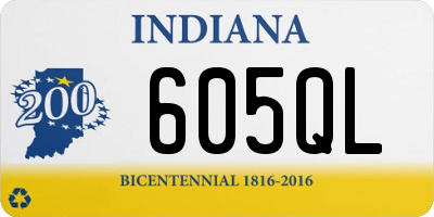 IN license plate 605QL