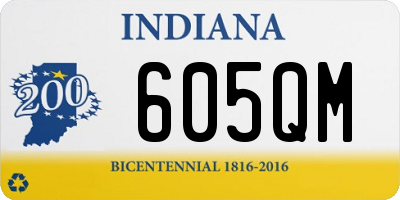 IN license plate 605QM