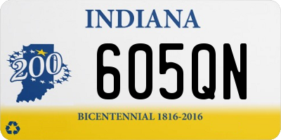 IN license plate 605QN