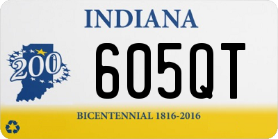 IN license plate 605QT