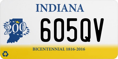 IN license plate 605QV