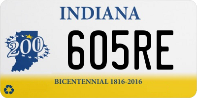 IN license plate 605RE