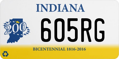 IN license plate 605RG