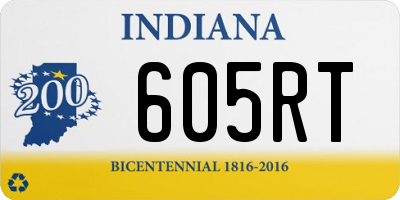 IN license plate 605RT