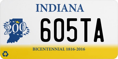 IN license plate 605TA