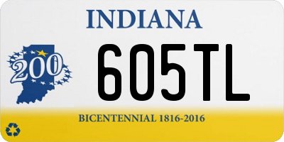 IN license plate 605TL