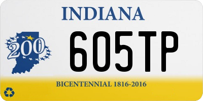 IN license plate 605TP