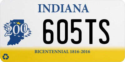 IN license plate 605TS