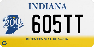 IN license plate 605TT