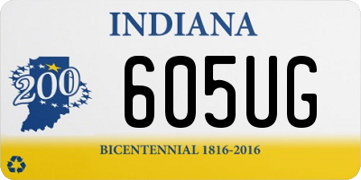 IN license plate 605UG