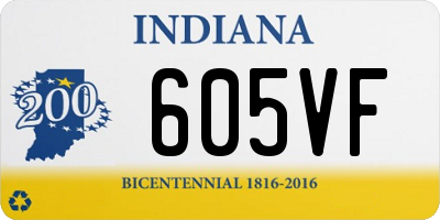 IN license plate 605VF