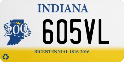 IN license plate 605VL