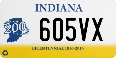 IN license plate 605VX