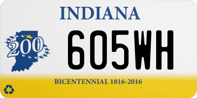 IN license plate 605WH