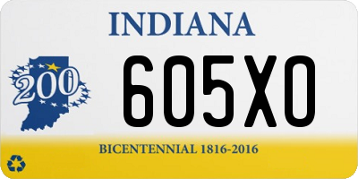 IN license plate 605XO