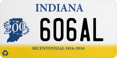 IN license plate 606AL