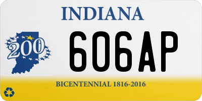 IN license plate 606AP