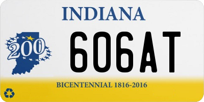 IN license plate 606AT