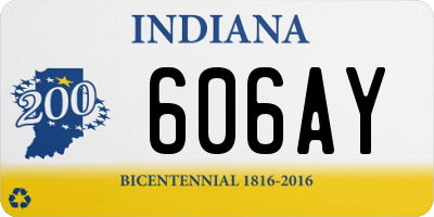 IN license plate 606AY