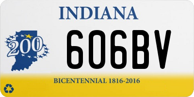 IN license plate 606BV