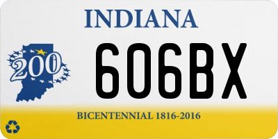 IN license plate 606BX