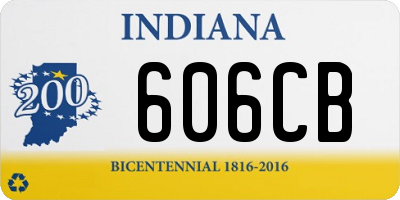 IN license plate 606CB