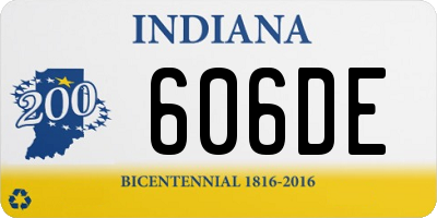 IN license plate 606DE