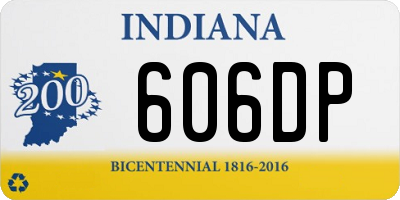 IN license plate 606DP