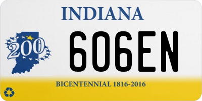 IN license plate 606EN