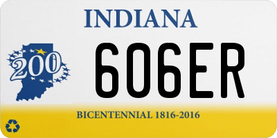 IN license plate 606ER