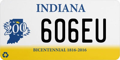 IN license plate 606EU