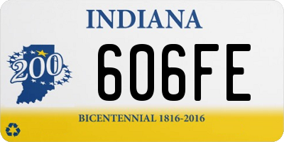 IN license plate 606FE