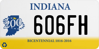 IN license plate 606FH